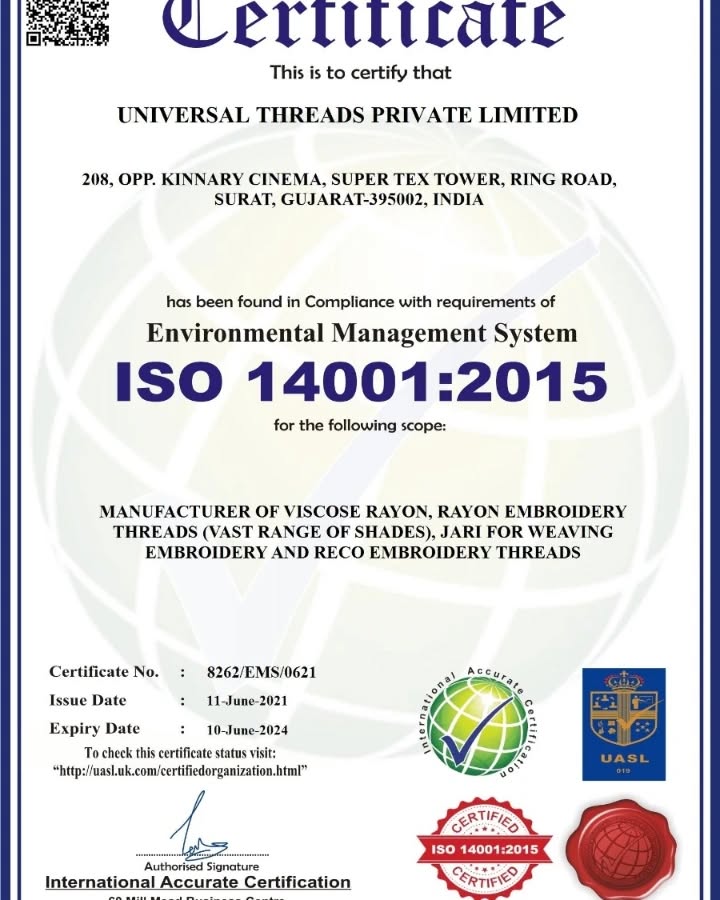 ISO 14001:2015 Certification